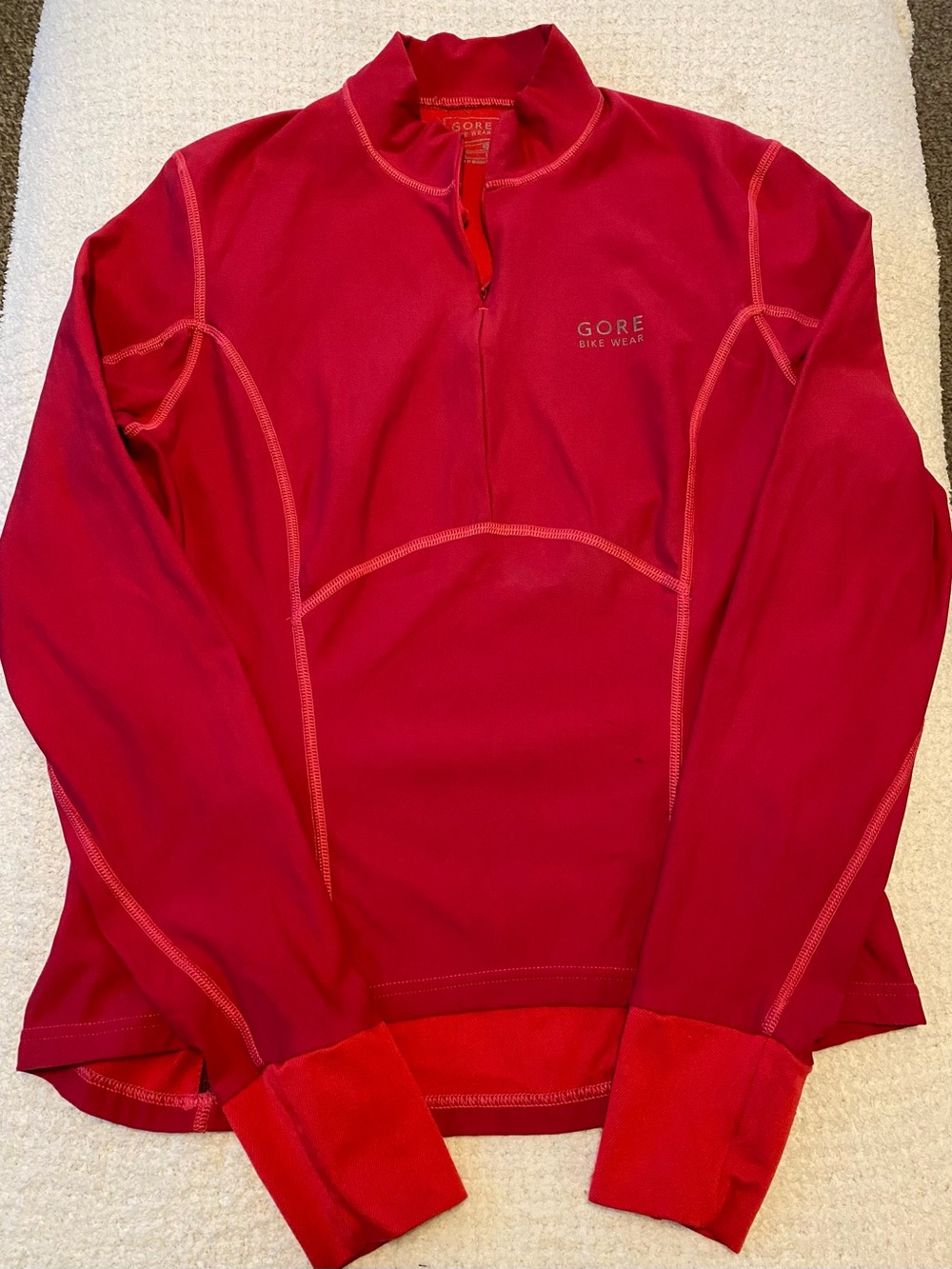Gore Bike Wear Women's Half Zip Long Sleeve Cycling Jersey Size L